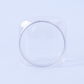 150ml Square PET Container & White Lid - Box of 6