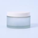 200ml Frosted Glass Container & White Lid - Box of 6