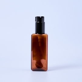 200ml PET Amber Bottle With Pump - Box of 10