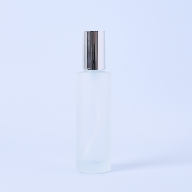 100ml Frosted Bottle With Silver Pump & Lid - Box of 10