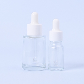 30ml Clear Dropper Bottle With White Pipette - Box of 10
