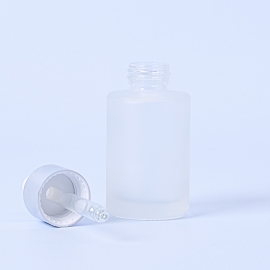 30ml Frosted Dropper Bottle With Silver Pipette - Box of 10