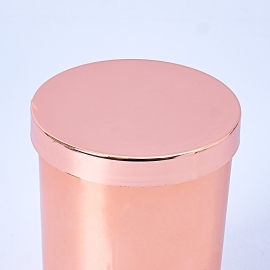 20cl Rose Gold Electroplated Glass with Lid - box of 6