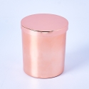30cl Rose Gold Electroplated Glass with Lid - box of 6