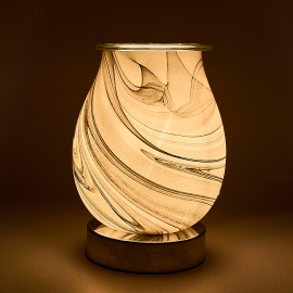Wax Warmer Grey Swirl Lamp