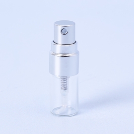 Silver 2ml Sample Perfume Bottles - Box of 10 |Available at The Soap Kitchen UK ™