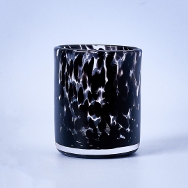 20cl Black Tortoise Curved Candle Glass