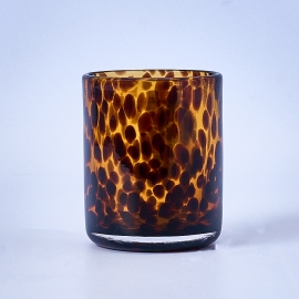 20cl Brown Tortoise Curved Candle Glass - Box of 6