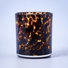 30cl Brown Tortoise Curved Candle Glass - Box of 6