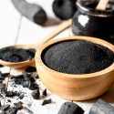 Activated Charcoal Powder in Bowl