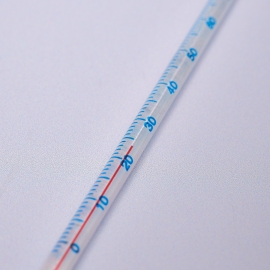 Glass Thermometer - Close Up
