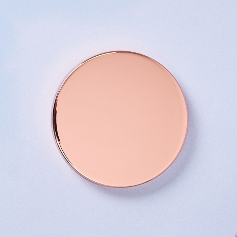 30cl Steel Rose Gold Candle Lid - Box of 6