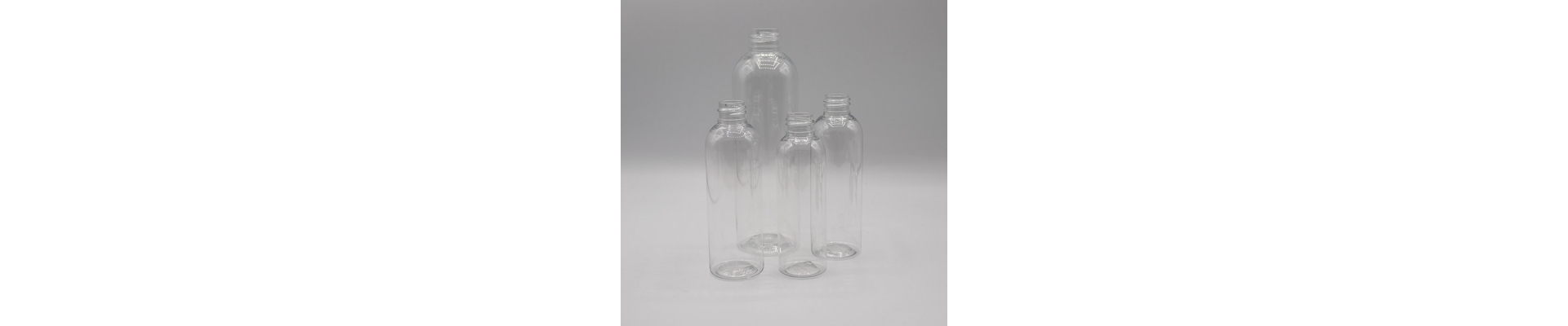 Clear Boston Plastic Bottles | The Soap Kitchen™