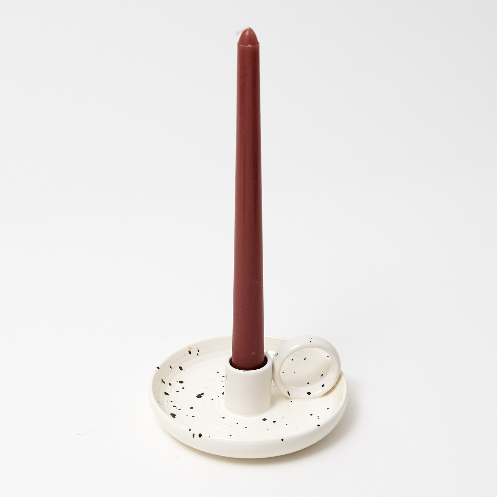 Ceramic Single Candle Holder – Speckled - Image 5