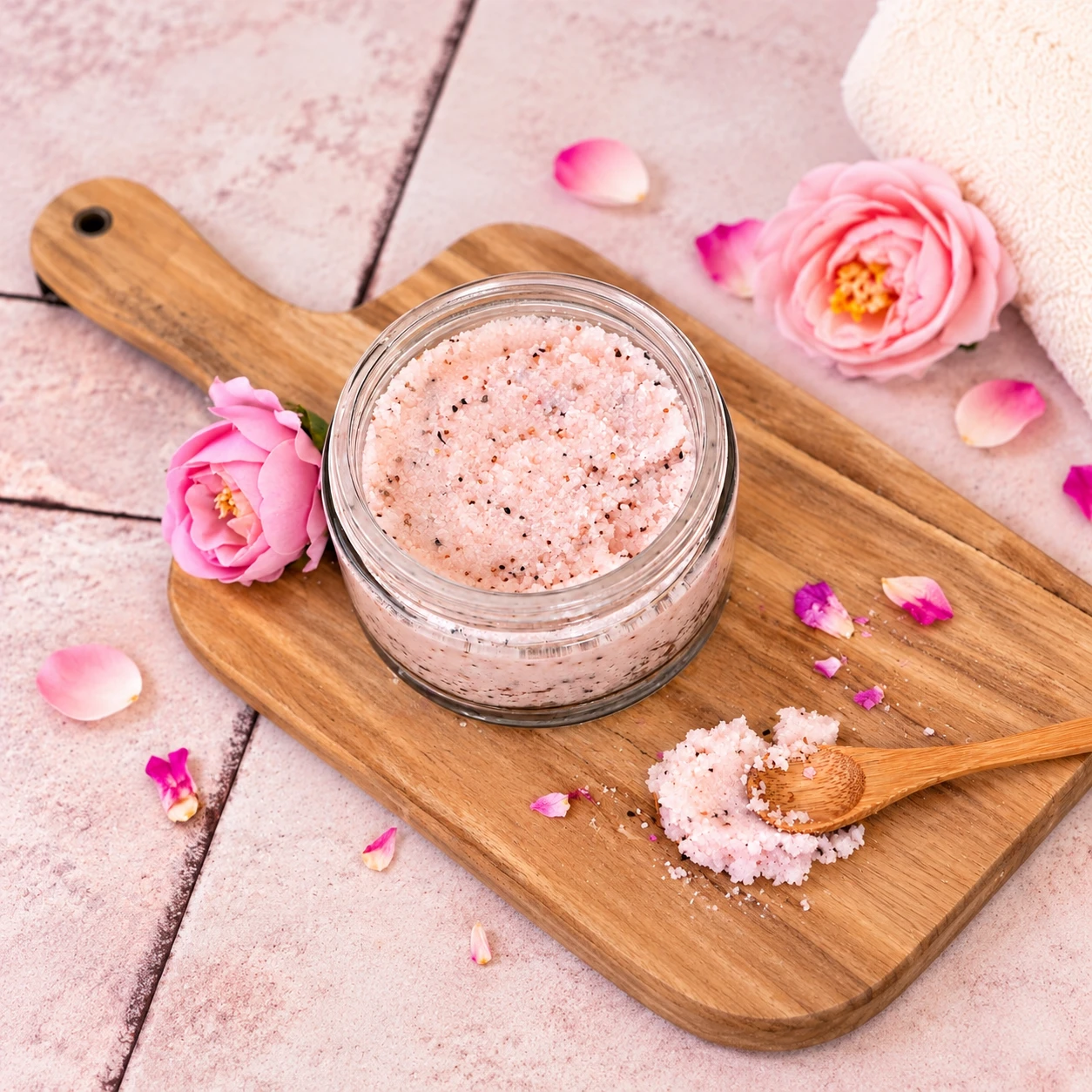 How To Make Rose Clay Sugar Scrub