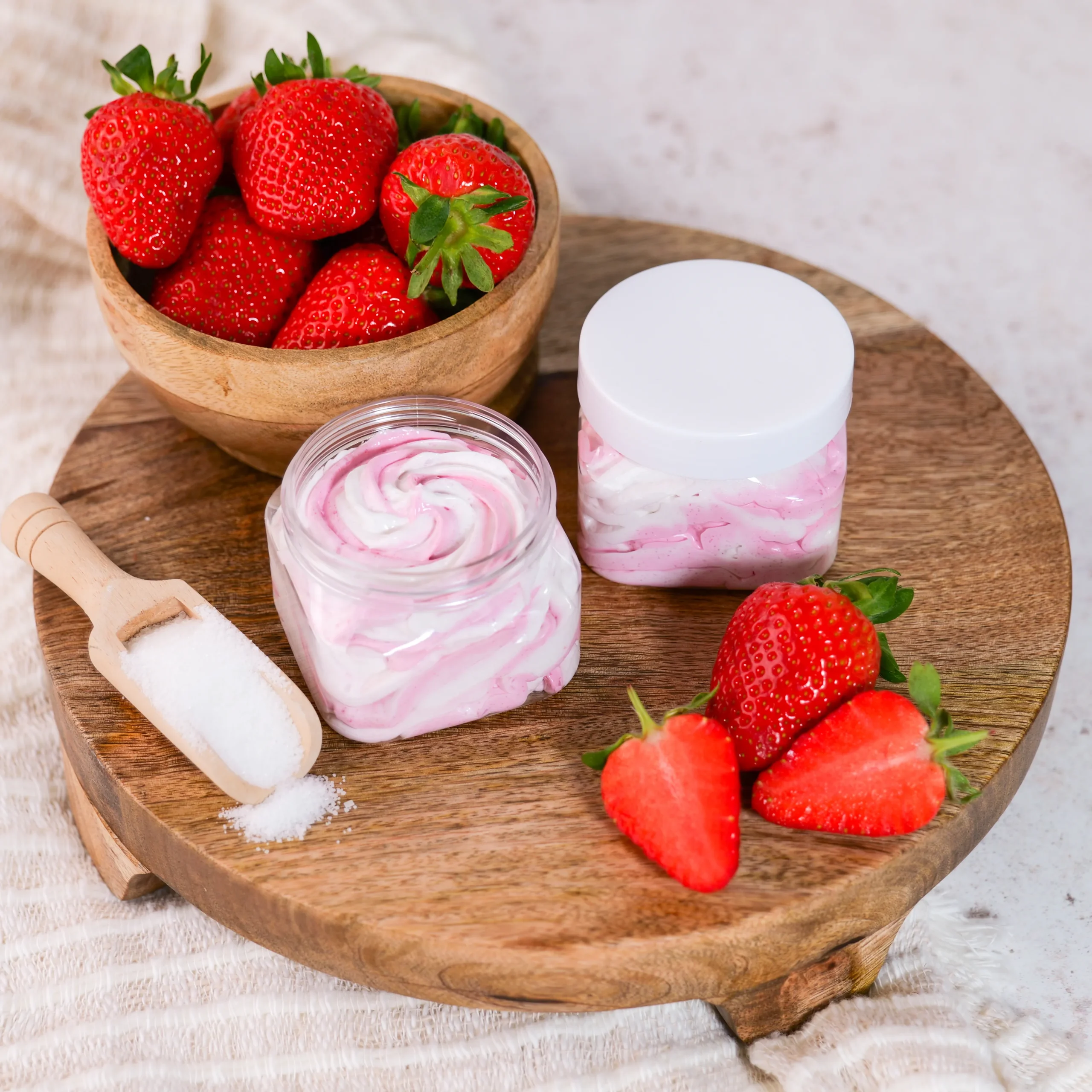 How To Make Strawberries & Cream Body Sugar Scrub